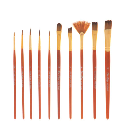Maliarske štetce umelecká sada 10ks, červená