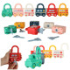 Montessori autíčka - zámkové bloky, senzorická hračka