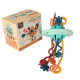 Montessori zábavná hračka pro batolata - kousátko, tkaničky, knoflíky