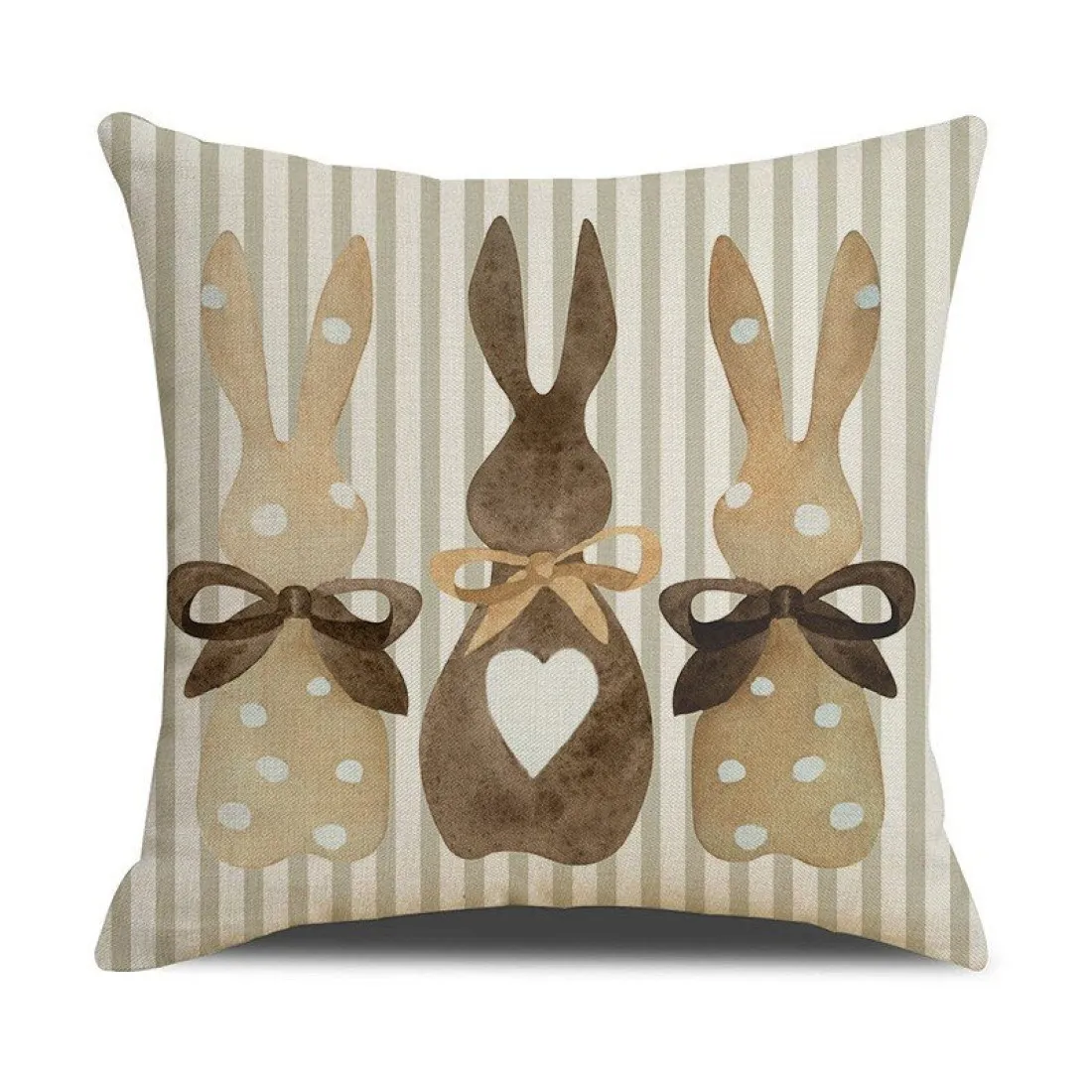 Obliečka na vankúš s veľkonočným motívom 45x45 cm - Zajačiky