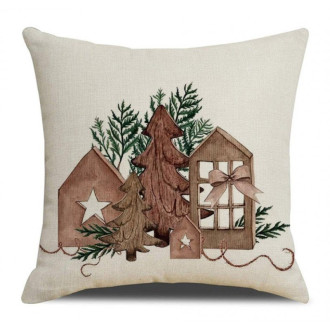 Obliečka na vankúš s vianočným motívom 45x45 cm 