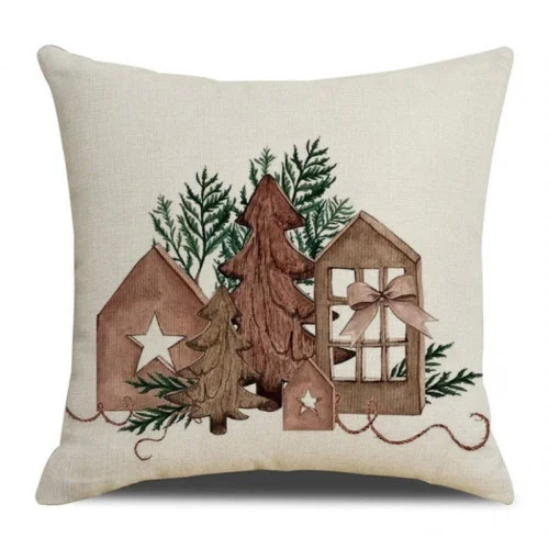 Obliečka na vankúš s vianočným motívom 45x45 cm 