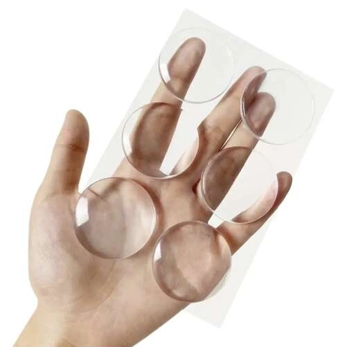 Samolepicí silikonová ochrana stěn, zarážka dveří, 6ks