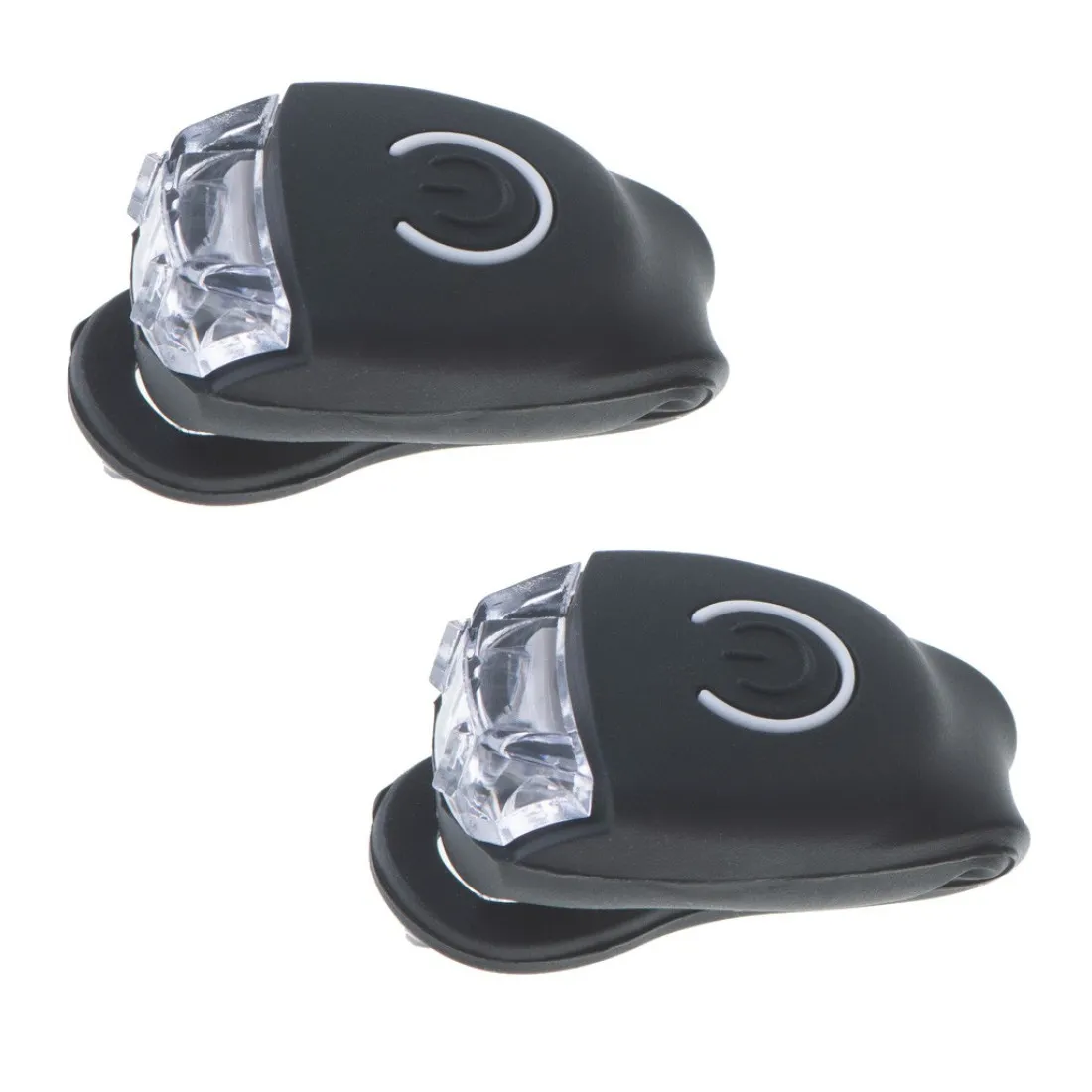 Silikónové svetlo na bicykel 2 ks, čierne