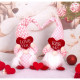 Škriatok Valentín - ružový, 36 cm