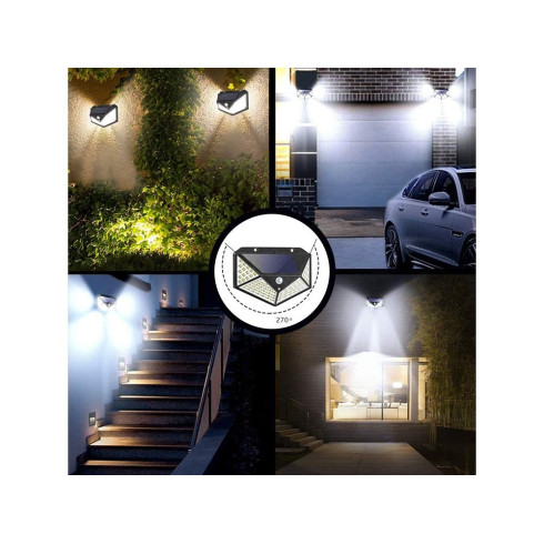 Solární lampa 100 LED se senzorem pohybu