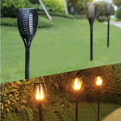 Solární zahradní lampa LED, 3.7 V, 51 cm, sada 4 ks