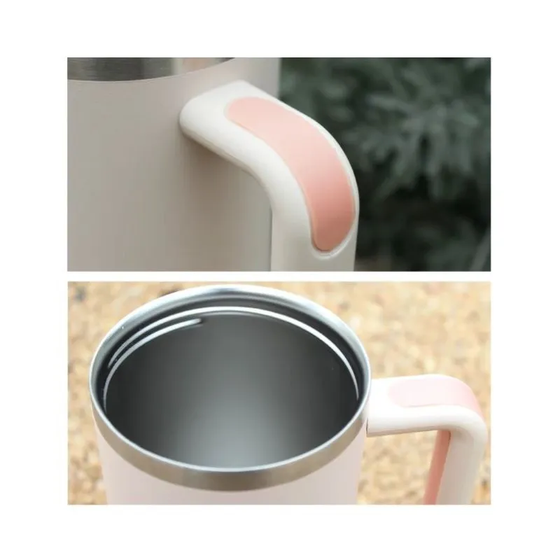 Termohrnček so slamkou 1L - veľký, čierny