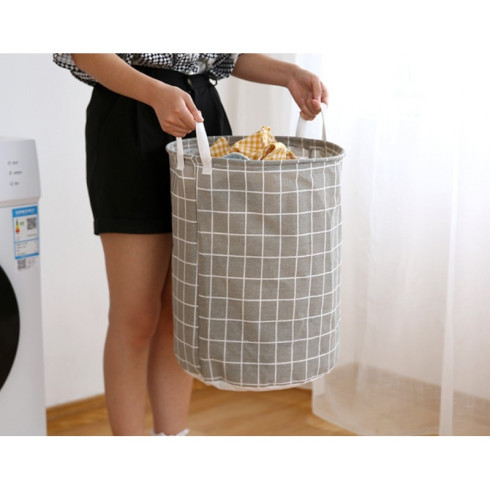 Úložný kôš na hračky / prádlo 45 cm - šedý