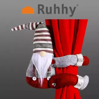 Vianočná spona na záves škriatok