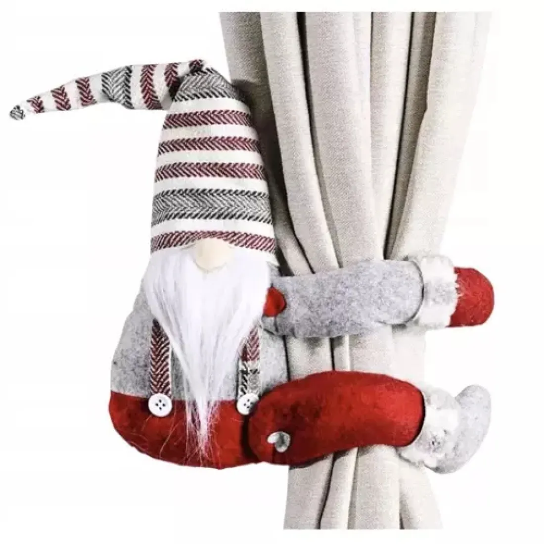 Vianočná spona na záves škriatok