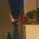 Klip na záclonu s vánočním trpaslíkem