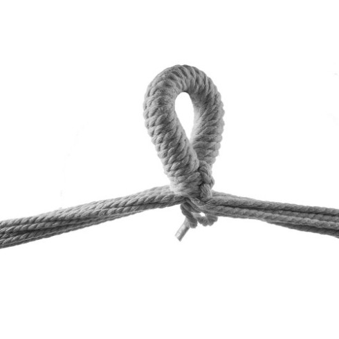 Záhradná hojdacia sieť - brazílske kreslo, 120 kg - šedá