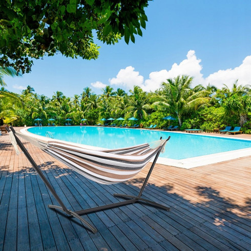 Záhradná hojdacia sieť  - farebná 200 kg 320 x 150 cm