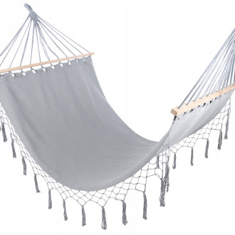 Záhradná hojdacia sieť Ibiza 160 kg, 200 x 100 cm + montážna sada zdarma 