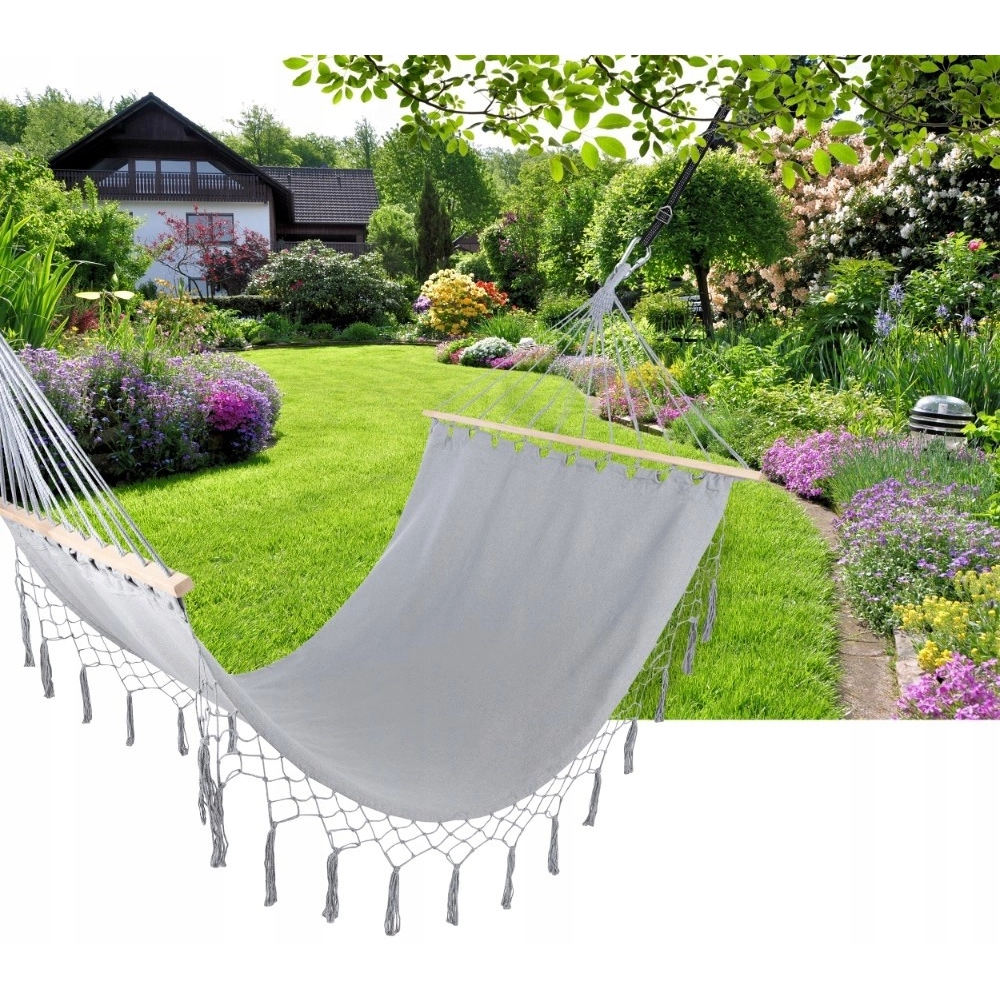 Záhradná hojdacia sieť Ibiza 160 kg, 200 x 100 cm + montážna sada zdarma 