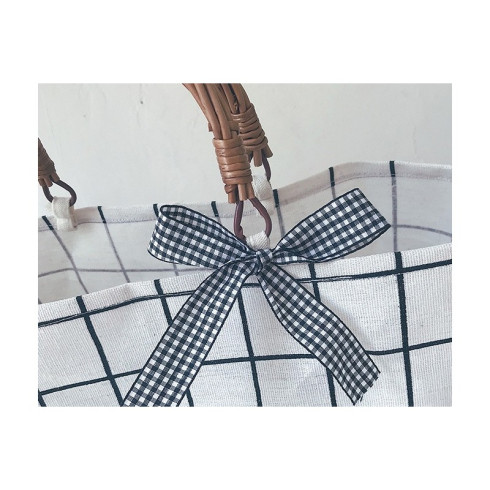 Proutěná kabelka Camel, krémová