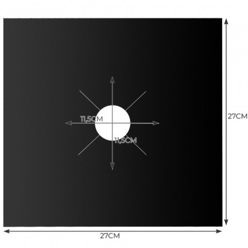 Teflónová podložka na plynový sporák 4 ks
