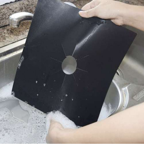 Teflónová podložka na plynový sporák 4 ks