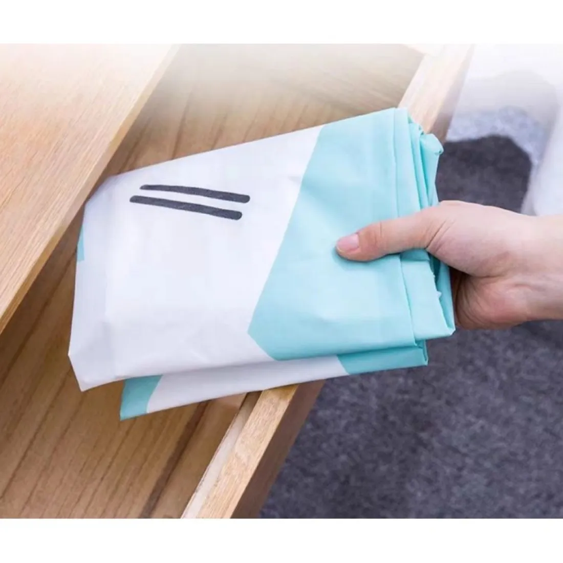 Úložný kôš so šnúrkou na stiahnutie, 70 cm