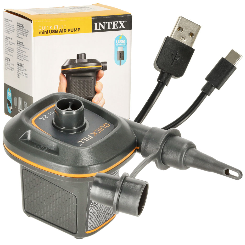 Mini USB elektrická pumpa 5V/2A, 3 nadstavce