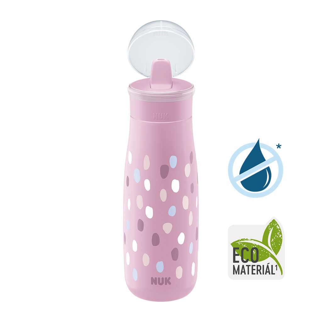 Detská fľaša Nuk Mini-Me flip 12+m - 450 ml ružová