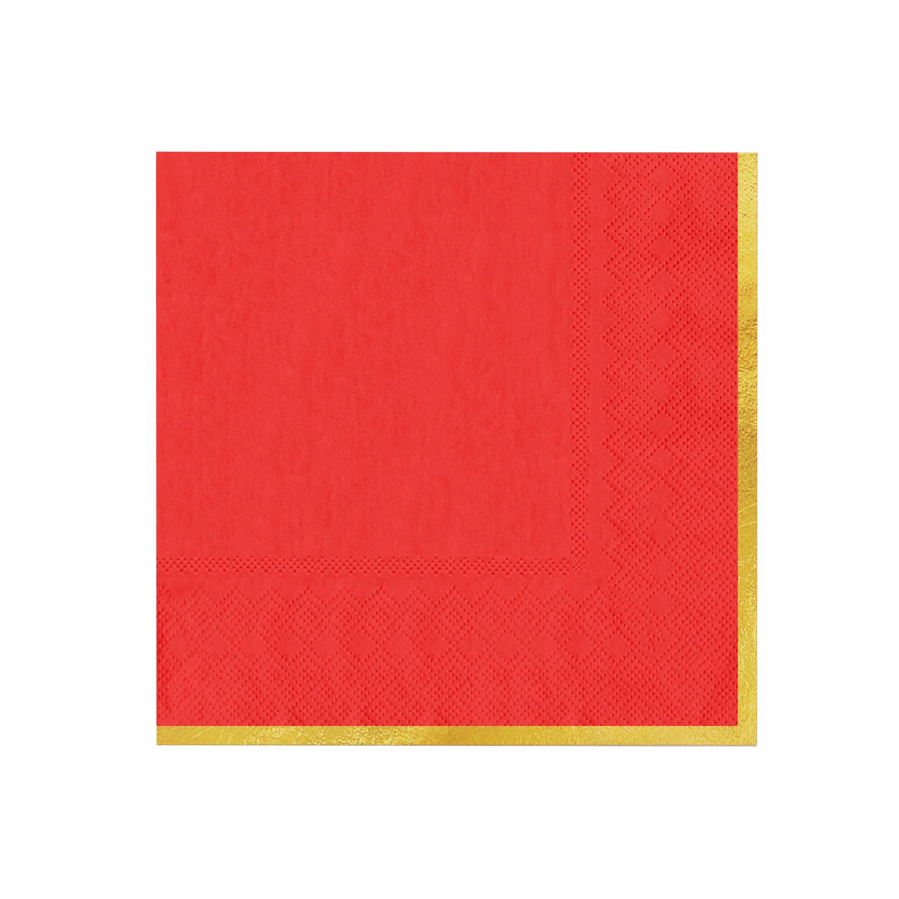 Červené servítky Classic Gold – 10 ks