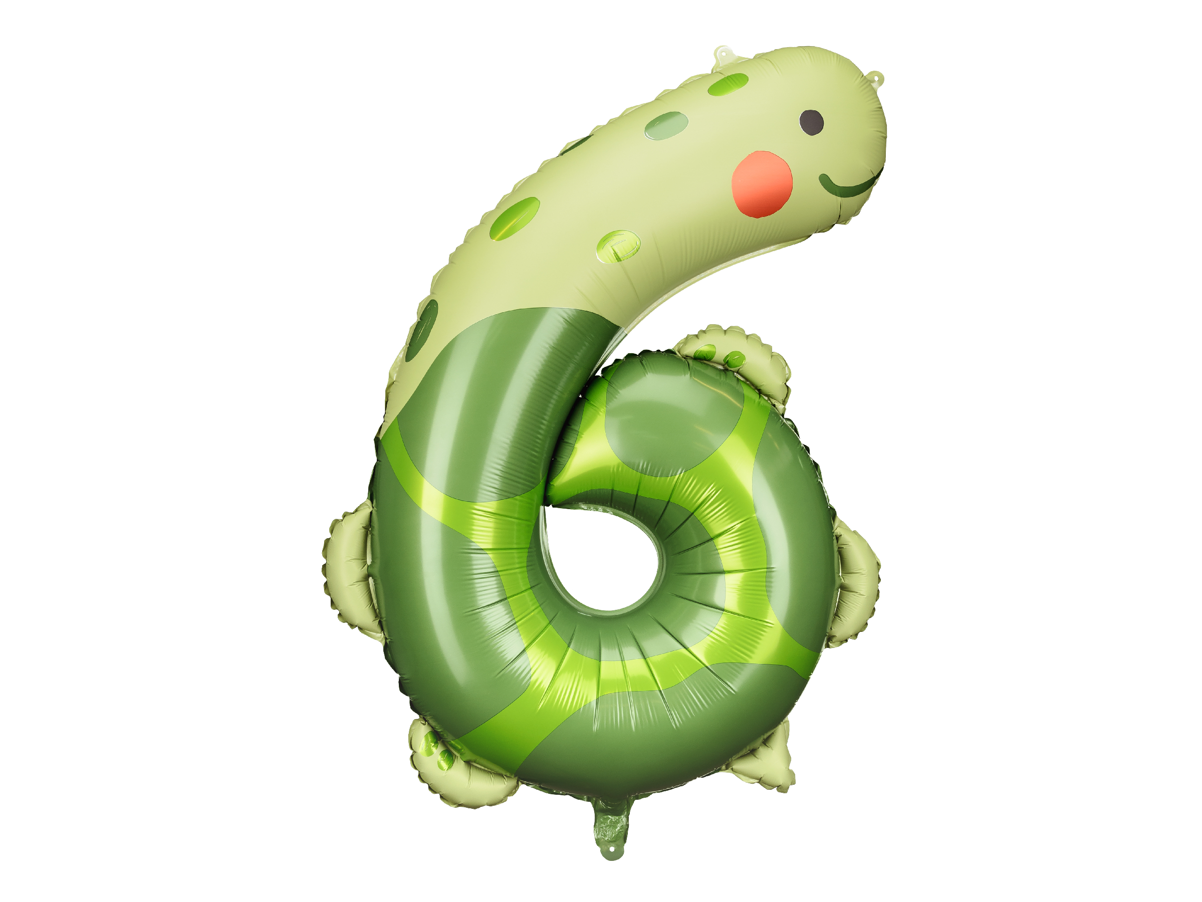 Fóliový balón číslo 6 Korytnačka 75x96 cm