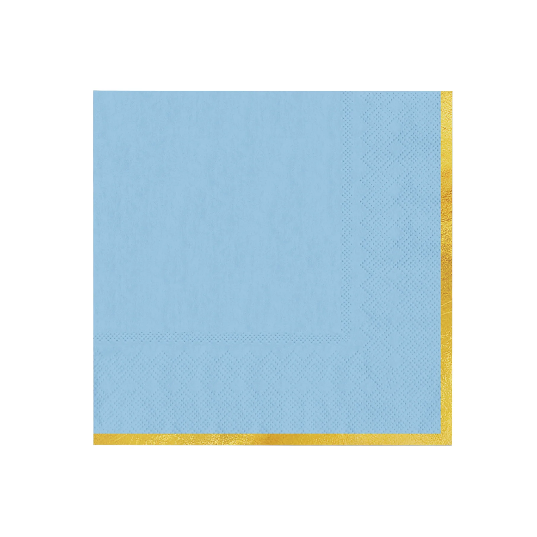 Modré papierové servítky so zlatým lemom Classic Gold – 10 ks