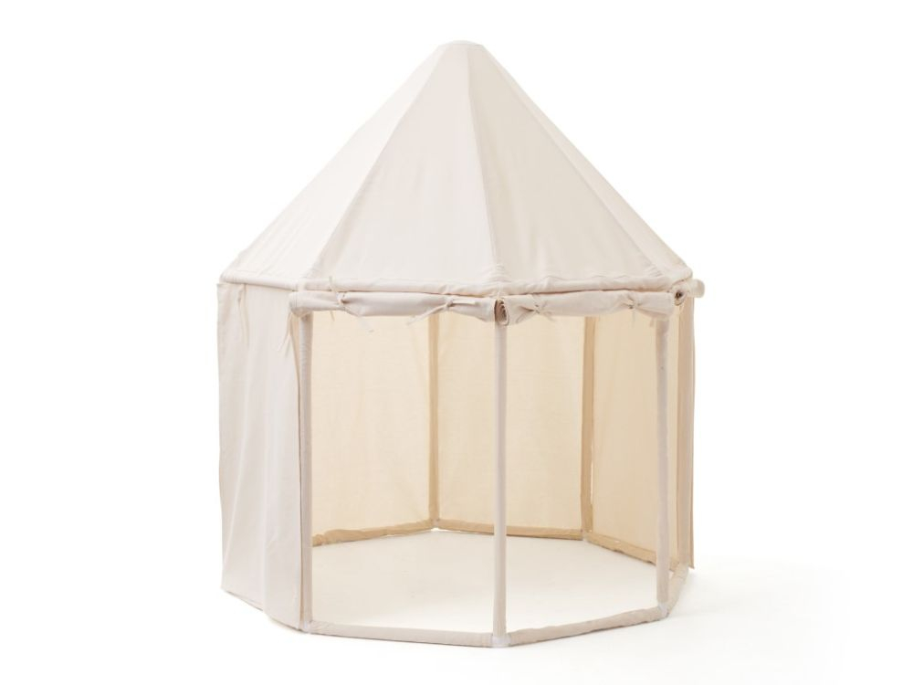 Detský drevený stan Altán, smotanový