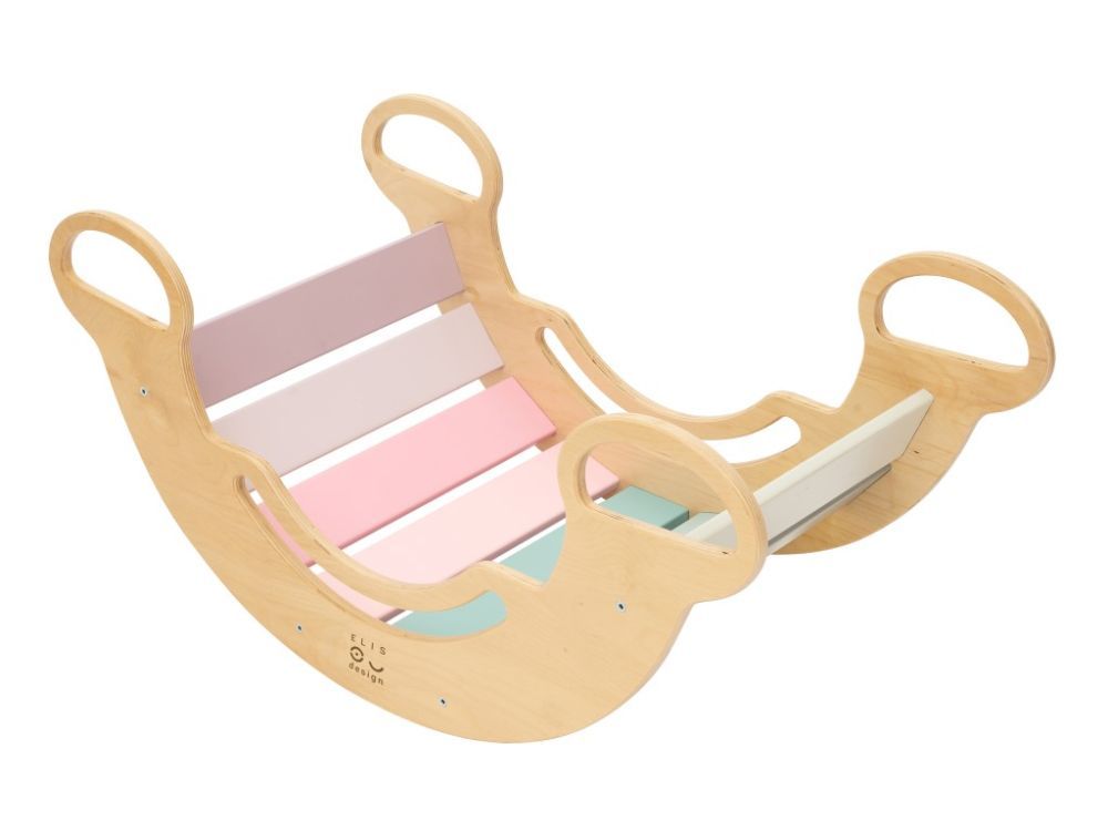 Montessori hojdačka 6in1 smile pastel