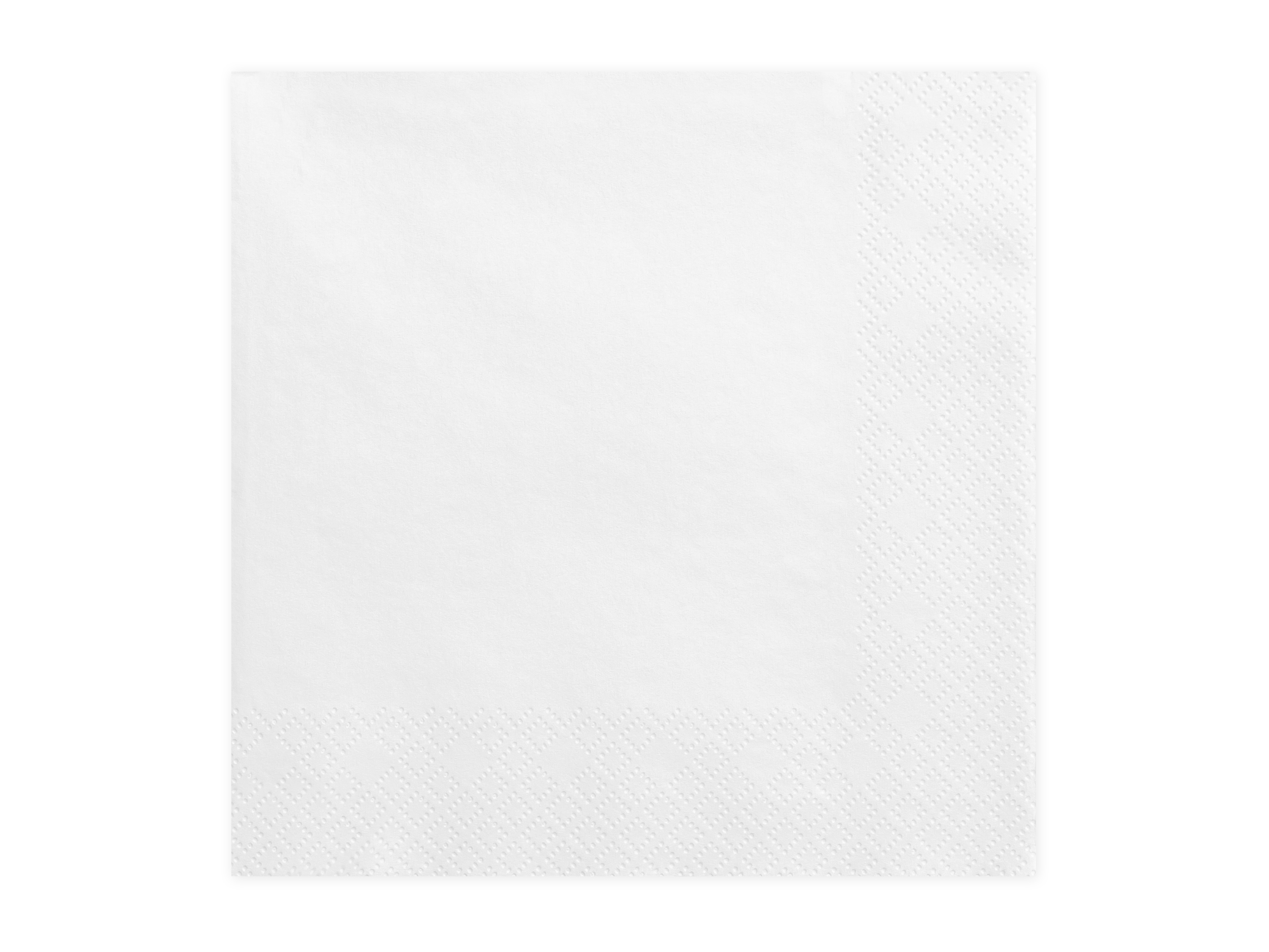 Biele trojvrstvové servítky 33x33 cm – 20 ks