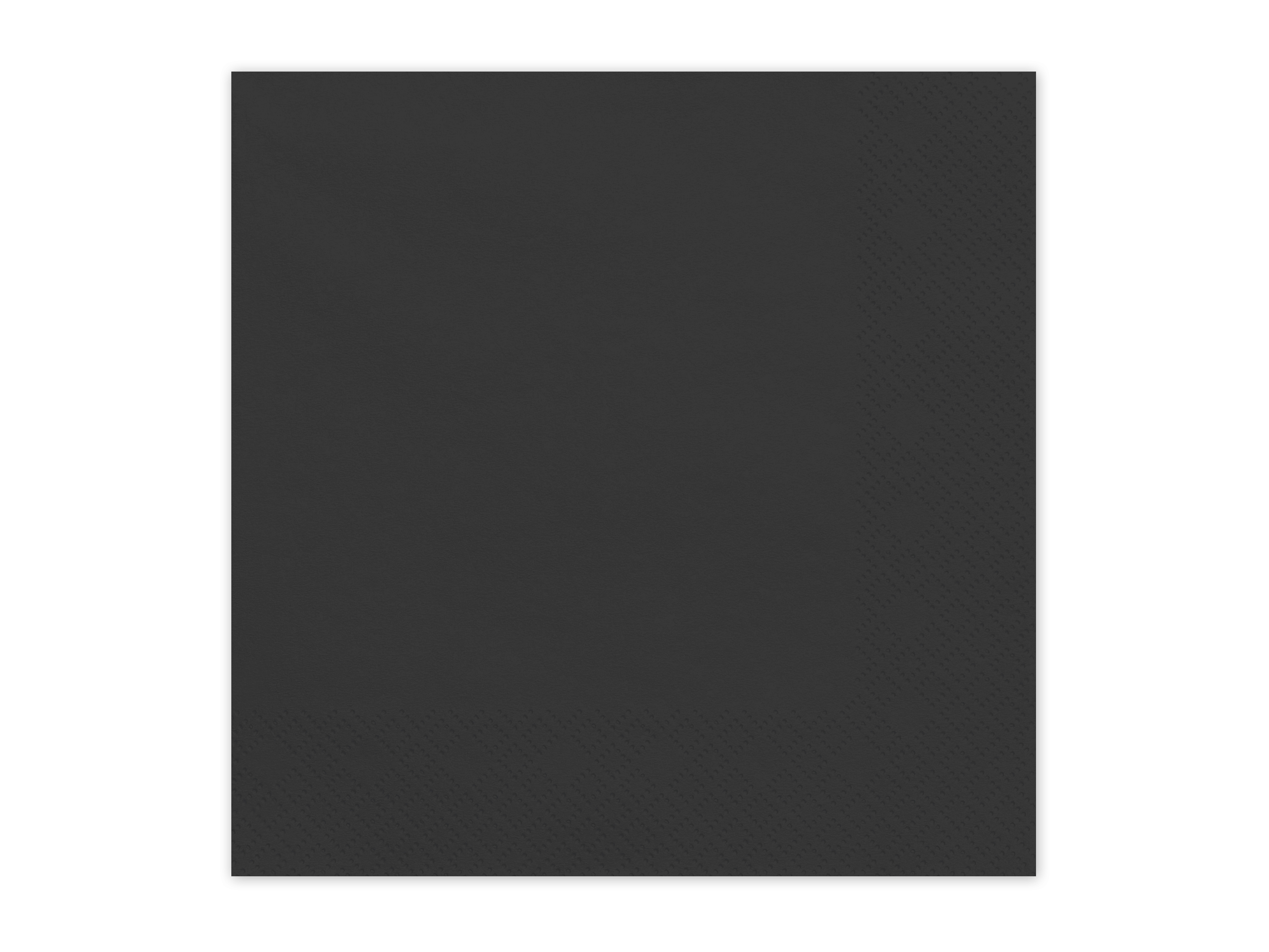 Čierne papierové servítky 33x33 cm – balenie 20 ks