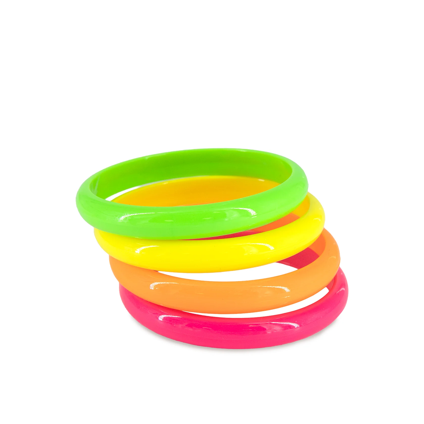 Neónové náramky Disco 80s party set 4 ks