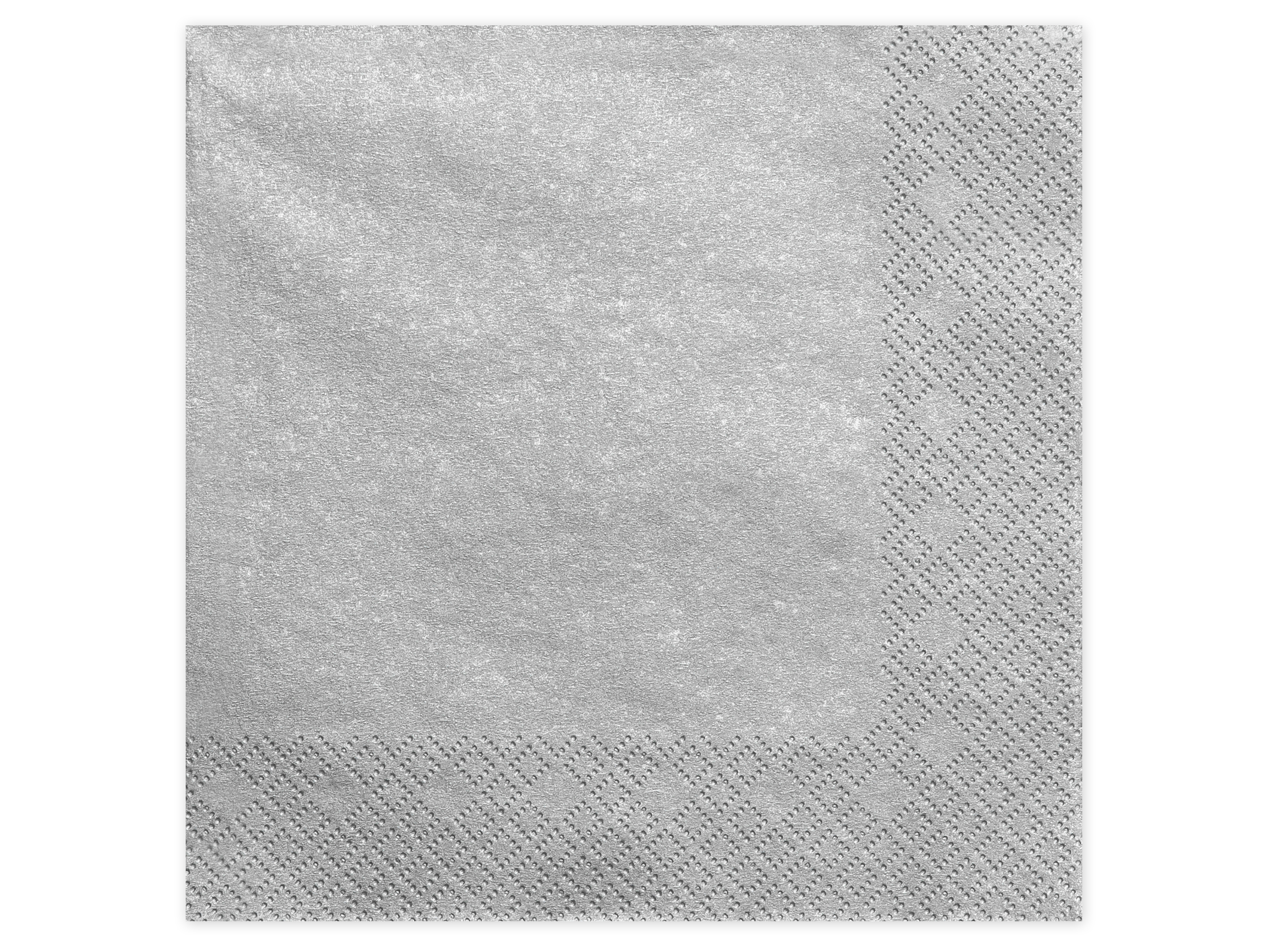 Strieborné trojvrstvové servítky 40x40 cm – 20 ks