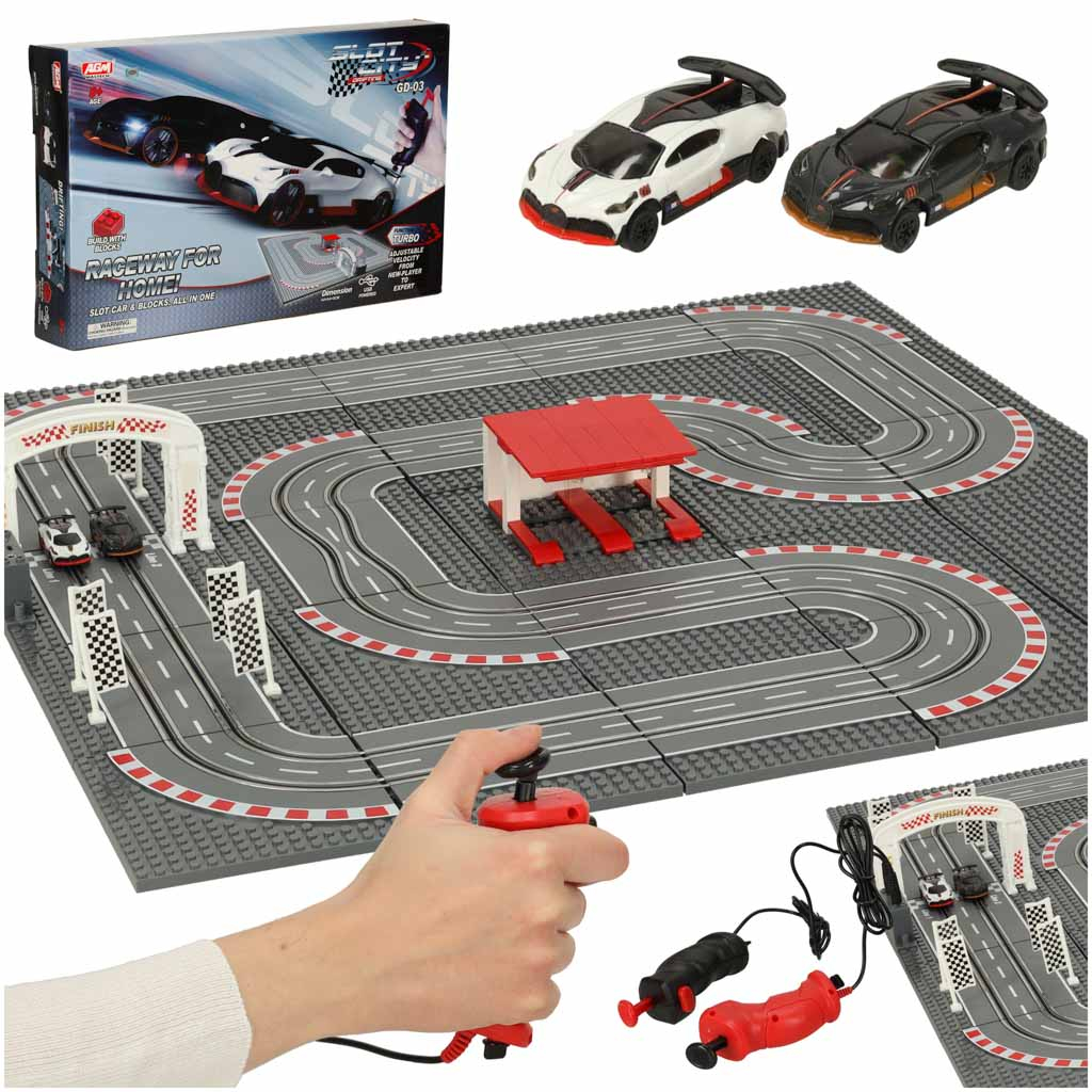 Pretekárska dráha policajných áut 64 cm