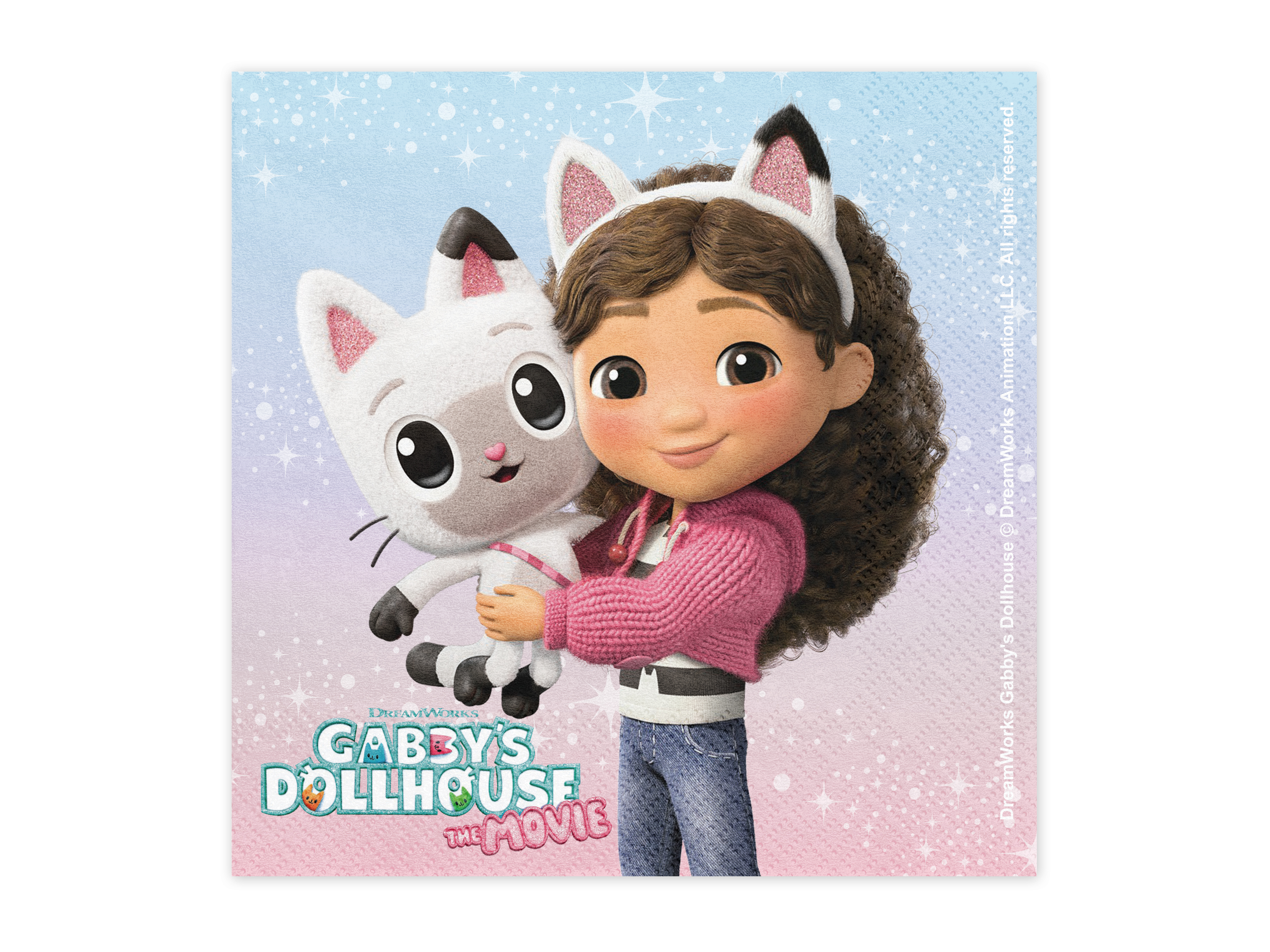 Papierové servítky Gabby's Dollhouse 33x33 cm, 20 ks