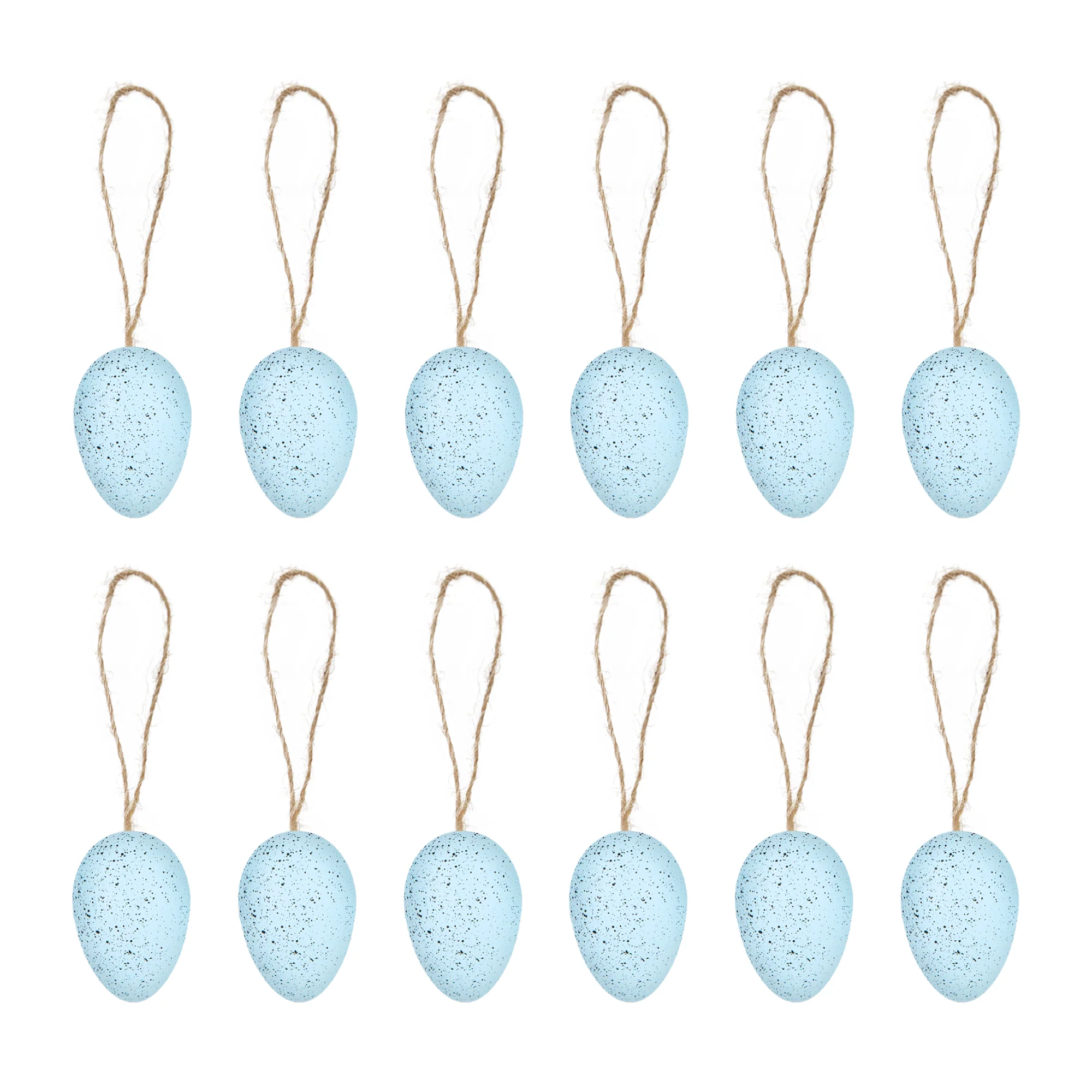 Veľkonočné závesné dekorácie vajíčka modré 12 ks