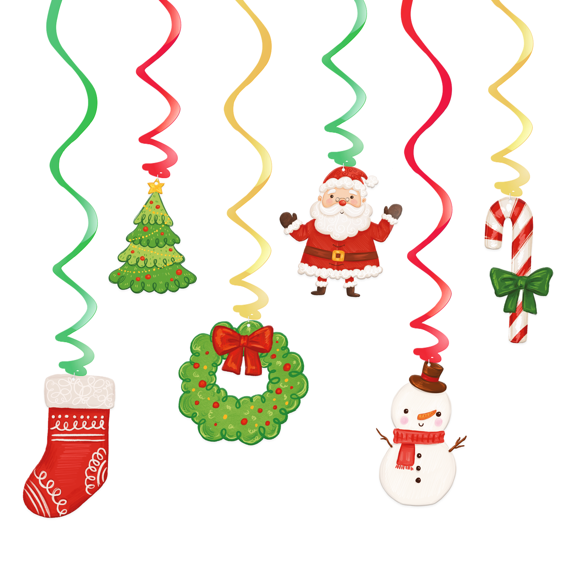 Vrtuľky Vianoce mix 6 ks